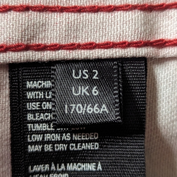 Free People "Modern Femme Flamingo Flame" Tie Dye Denim  Mini Skirt Size 2 - Picture 8 of 8